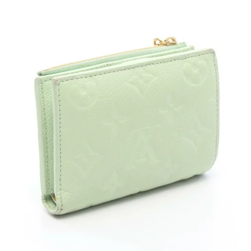 Louis Vuitton Bi Tea Monogram Empreinte Portefeuille Panda Lisa Green TM LV